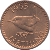 1955 FARTHING ( UNC ) - Farthing - Cambridgeshire Coins
