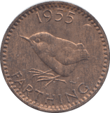 1955 FARTHING ( UNC ) - FARTHING - Cambridgeshire Coins