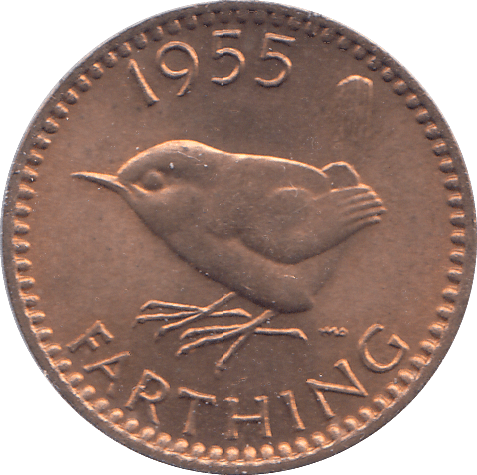 1955 FARTHING ( UNC ) - FARTHING - Cambridgeshire Coins