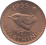 1955 FARTHING ( UNC ) - FARTHING - Cambridgeshire Coins