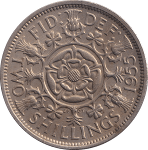 1955 FLORIN ( EF ) - FLORIN - Cambridgeshire Coins