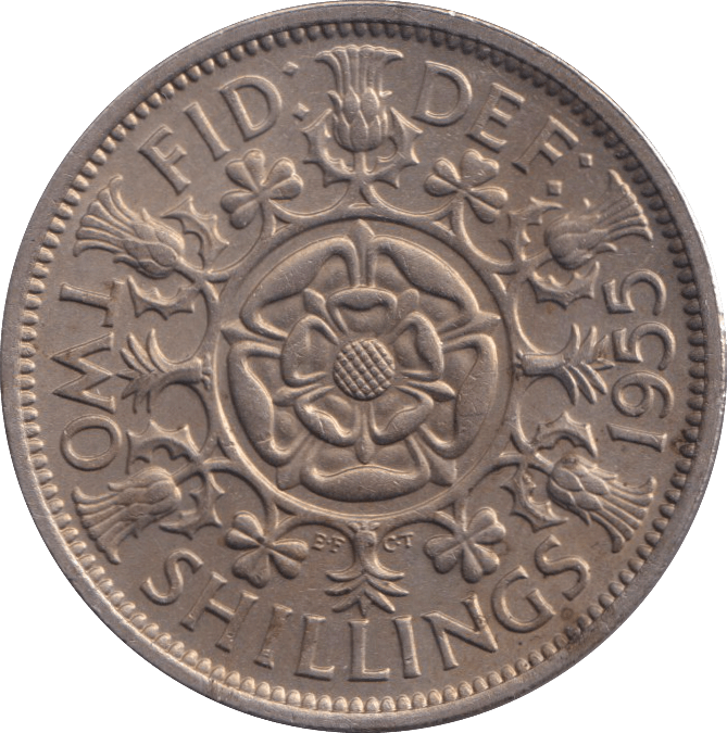 1955 FLORIN ( EF ) - FLORIN - Cambridgeshire Coins