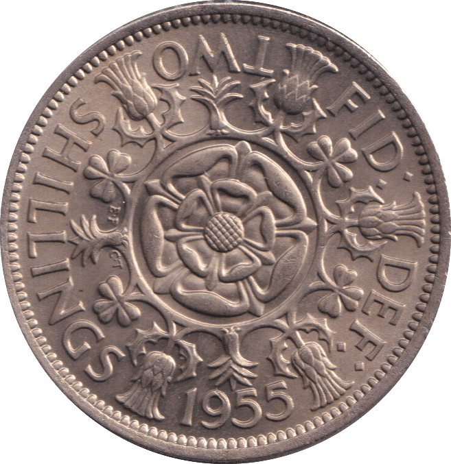 1955 FLORIN ( UNC ) - FLORIN - Cambridgeshire Coins