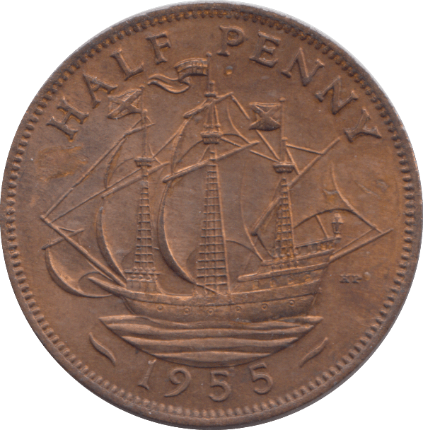 1955 HALF PENNY ( UNC ) - HALFPENNY - Cambridgeshire Coins