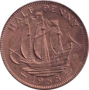 1955 HALFPENNY ( BU ) - HALFPENNY - Cambridgeshire Coins