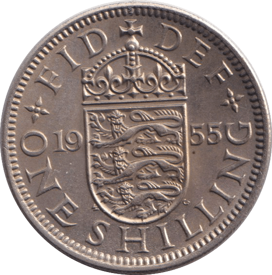 1955 SHILLING ( UNC ) - SHILLING - Cambridgeshire Coins