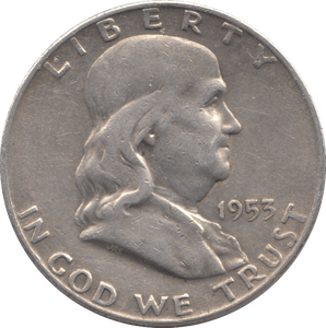 1955 SILVER HALF DOLLAR USA - SILVER WORLD COINS - Cambridgeshire Coins