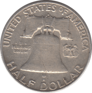 1955 SILVER HALF DOLLAR USA - SILVER WORLD COINS - Cambridgeshire Coins