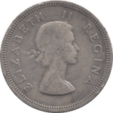 1955 SILVER TWO SHILLINGS SOUTH AFRICA - SILVER WORLD COINS - Cambridgeshire Coins