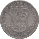 1955 SILVER TWO SHILLINGS SOUTH AFRICA - SILVER WORLD COINS - Cambridgeshire Coins