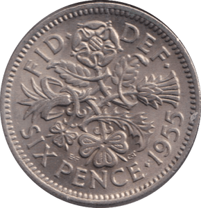 1955 SIXPENCE ( UNC ) - SIXPENCE - Cambridgeshire Coins