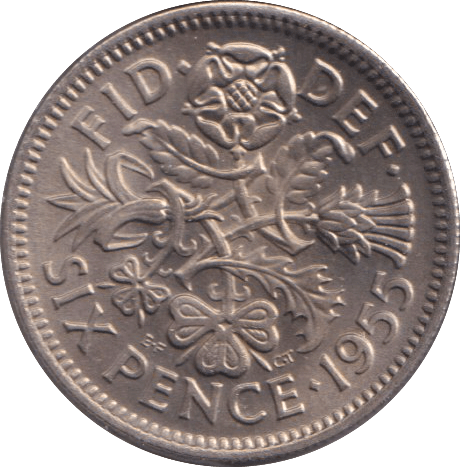 1955 SIXPENCE ( UNC ) - SIXPENCE - Cambridgeshire Coins