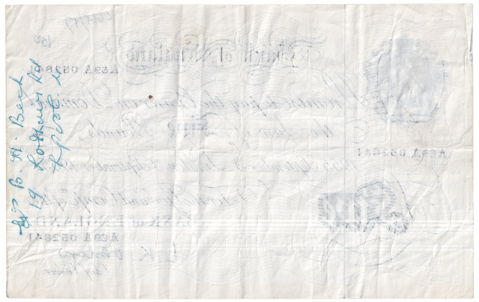 1955 WHITE FIVE POUND NOTE SEPTEMBER 3RD LONDON BANK OF ENGLAND O'BRIEN W£5 - 43 - £5 BANKNOTES WHITE - Cambridgeshire Coins