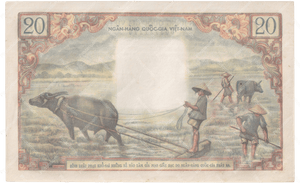 1956 20 DONG BANKNOTE SOUTH VIETNAM REF - 1600 - WORLD BANKNOTES - Cambridgeshire Coins