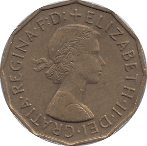 1956 BRASS THREEPENCE ( AUNC ) - THREEPENCE - Cambridgeshire Coins