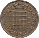 1956 BRASS THREEPENCE ( AUNC ) - THREEPENCE - Cambridgeshire Coins