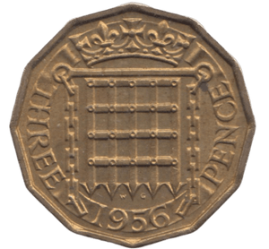 1956 BRASS THREEPENCE ( UNC ) - THREEPENCE - Cambridgeshire Coins
