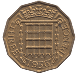 1956 BRASS THREEPENCE ( UNC ) - THREEPENCE - Cambridgeshire Coins