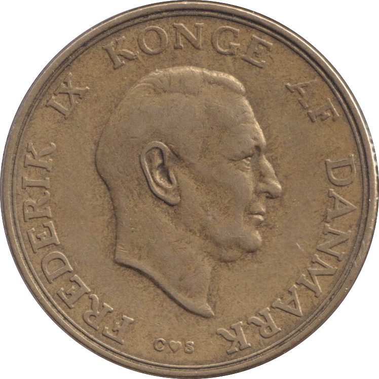 1956 DANISH 2 KRONER - Silver Proof - Cambridgeshire Coins