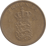 1956 DANISH 2 KRONER - Silver Proof - Cambridgeshire Coins