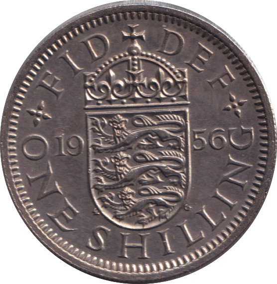 1956 ENGLISH SHILLING ( UNC ) - SHILLING - Cambridgeshire Coins