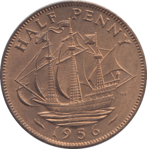 1956 HALF PENNY ( UNC ) - HALFPENNY - Cambridgeshire Coins