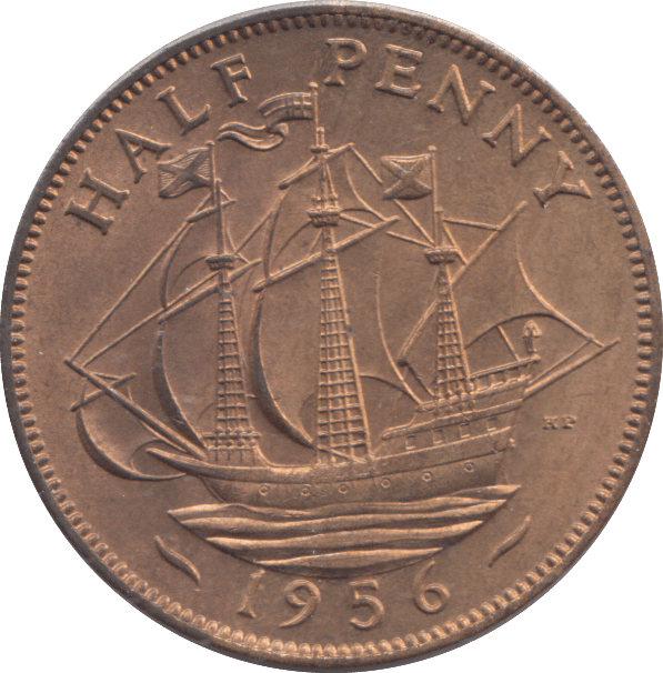1956 HALF PENNY ( UNC ) - HALFPENNY - Cambridgeshire Coins