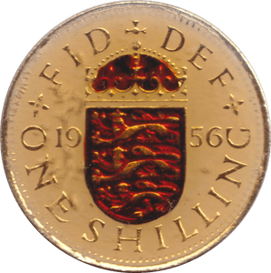 1956 SHILLING ENAMELLED ( EF ) - SHILLING - Cambridgeshire Coins