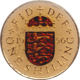 1956 SHILLING ENAMELLED ( EF ) - SHILLING - Cambridgeshire Coins