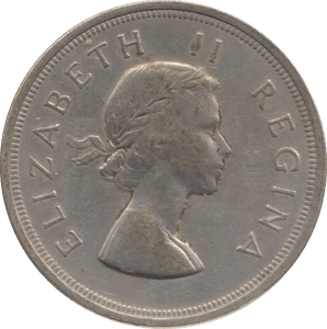 1956 SILVER 5 SHILLING SOUTH AFRICA - SILVER WORLD COINS - Cambridgeshire Coins