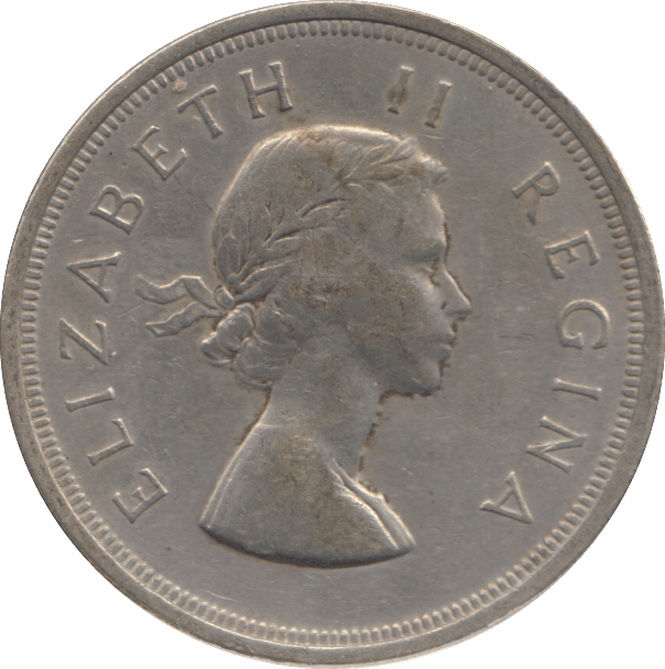 1956 SILVER 5 SHILLING SOUTH AFRICA - SILVER WORLD COINS - Cambridgeshire Coins