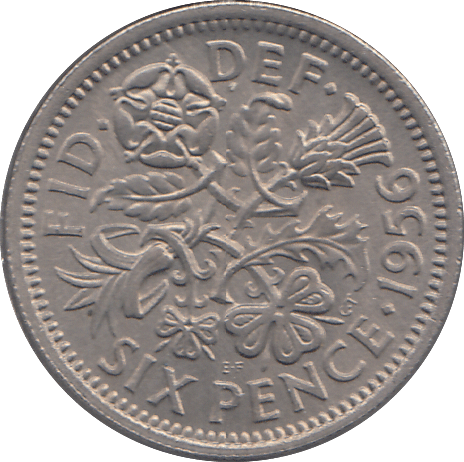 1956 SIXPENCE ( UNC ) - SIXPENCE - Cambridgeshire Coins