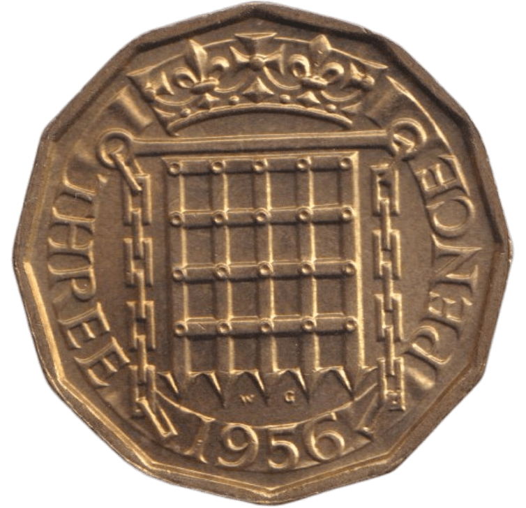 1956 THREEPENCE ( BU ) - THREEPENCE - Cambridgeshire Coins