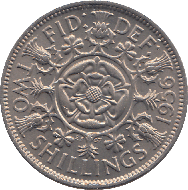 1956 TWO SHILLINGS ( UNC ) - TWO SHILLINGS - Cambridgeshire Coins