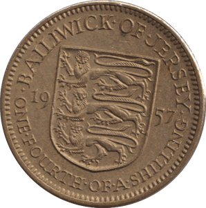 1957 1/4 SHILLING - PENNY - Cambridgeshire Coins