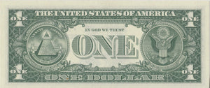 1957 BANK OF USA ONE DOLLAR BANKNOTE REF 729 - World Banknotes - Cambridgeshire Coins