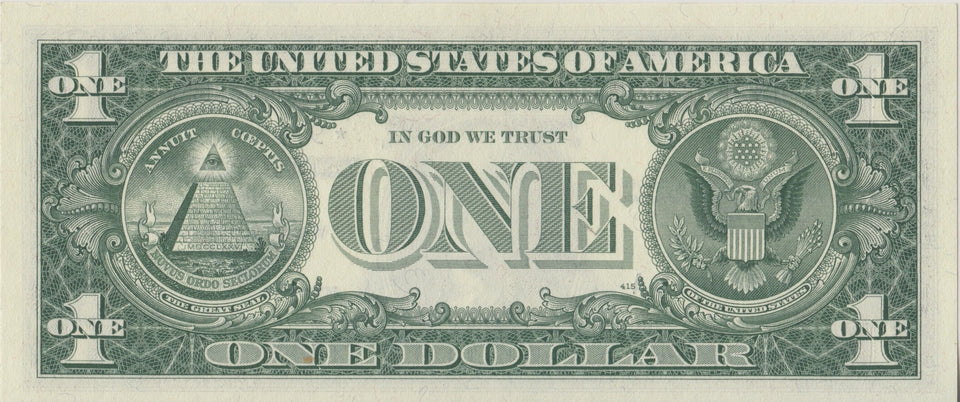 1957 BANK OF USA ONE DOLLAR BANKNOTE REF 729 - World Banknotes - Cambridgeshire Coins