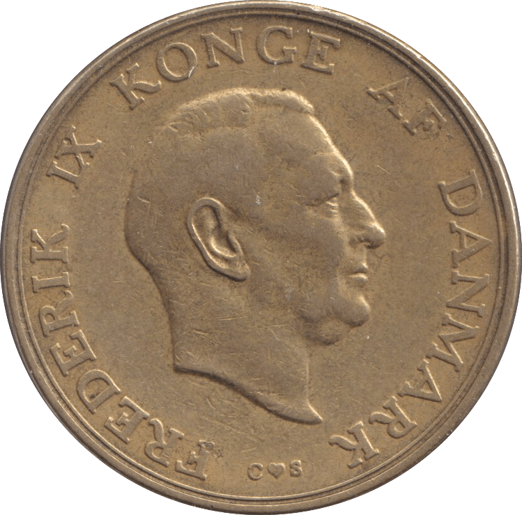 1957 DANISH 2 KRONER - Silver Proof - Cambridgeshire Coins