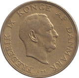 1957 DANISH 2 KRONER - Silver Proof - Cambridgeshire Coins