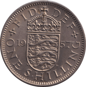 1957 ENGLISH SHILLING ( UNC ) - SHILLING - Cambridgeshire Coins