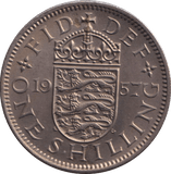 1957 ENGLISH SHILLING ( UNC ) - SHILLING - Cambridgeshire Coins
