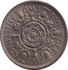 1957 FLORIN ( UNC ) - FLORIN - Cambridgeshire Coins