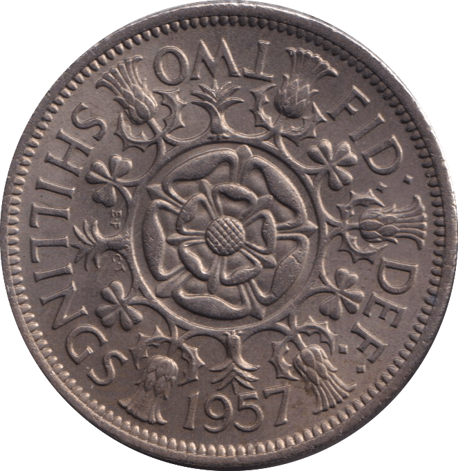 1957 FLORIN ( UNC ) - FLORIN - Cambridgeshire Coins