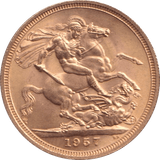 1957 GOLD SOVEREIGN ( UNC ) - SOVEREIGN - Cambridgeshire Coins