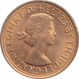 1957 GOLD SOVEREIGN ( UNC ) - SOVEREIGN - Cambridgeshire Coins