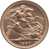 1957 GOLD SOVEREIGN ( UNC ) - Sovereign - Cambridgeshire Coins