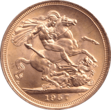 1957 GOLD SOVEREIGN ( UNC ) - SOVEREIGN - Cambridgeshire Coins