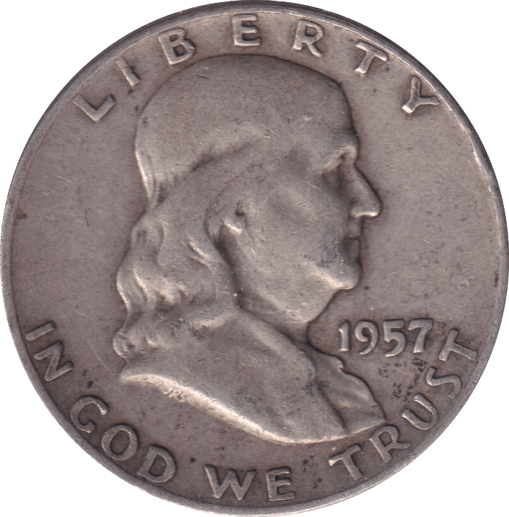 1957 HALF DOLLAR USA - WORLD COINS - Cambridgeshire Coins