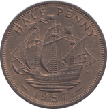 1957 HALF PENNY ( AUNC ) - HALFPENNY - Cambridgeshire Coins