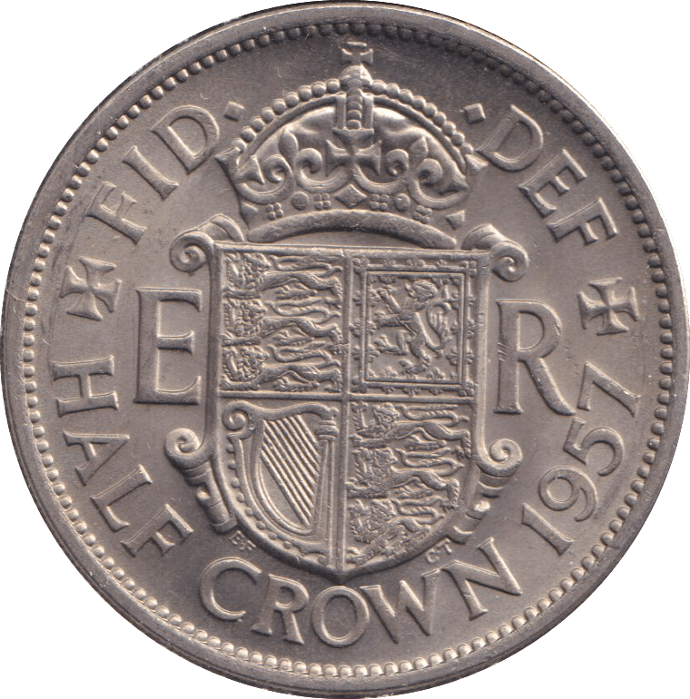 1957 HALFCROWN ( UNC ) - HALFCROWN - Cambridgeshire Coins